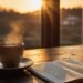 Motivational Good Morning Quotes to Start Your Day - Sunrise coffee and journal—optimistic morning mood