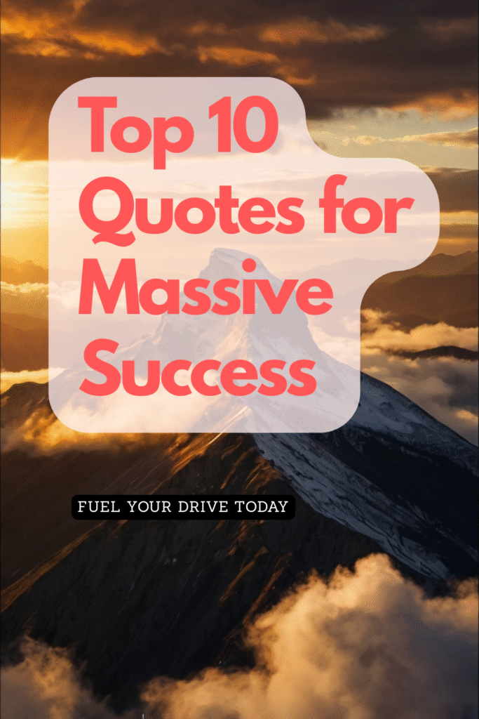 Motivational quotes for success focusing on leadership, vision, and inspiring others