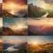 Colorful weekly collage for daily inspirational quotes and motivation