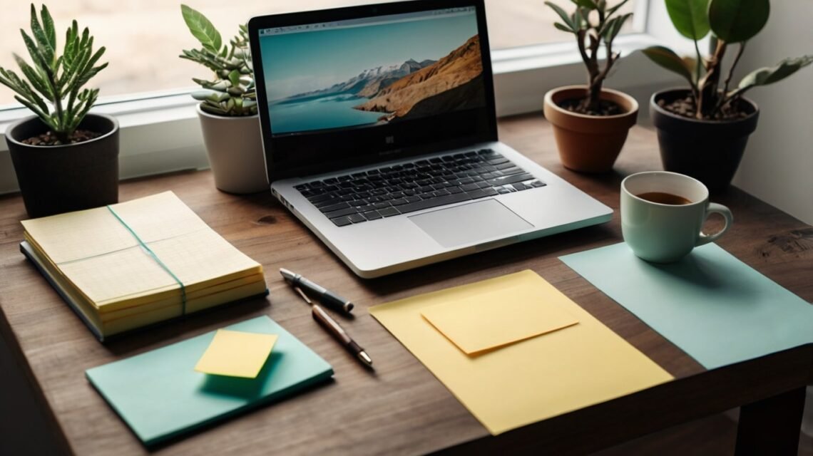 Playful flat lay with coffee for work quotes funny blog