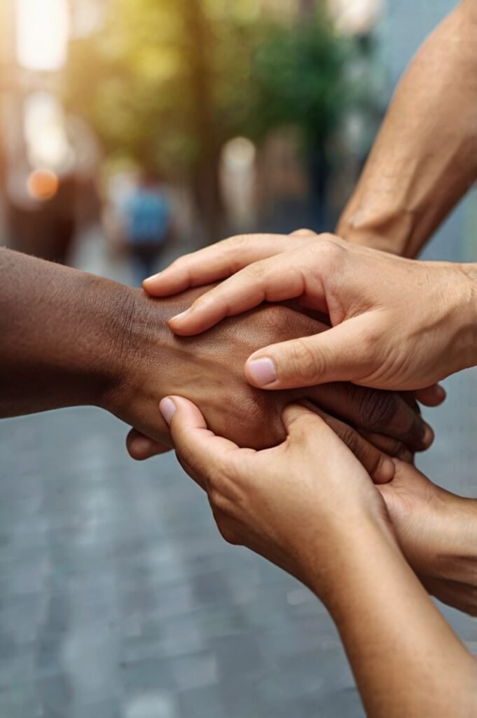 Helping hands photo symbolizing kindness and human decency quotes
