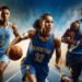 Dynamic collage of athletes with inspirational sports quotes for motivation