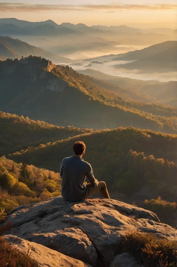 Sunrise cliff view symbolizing fresh perspective and mind shift quotes