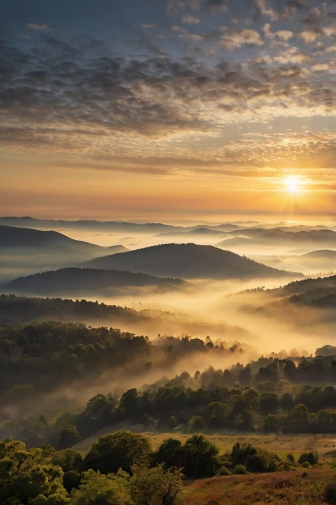 Sunrise over mountains for Monday inspirational quotes and fresh starts