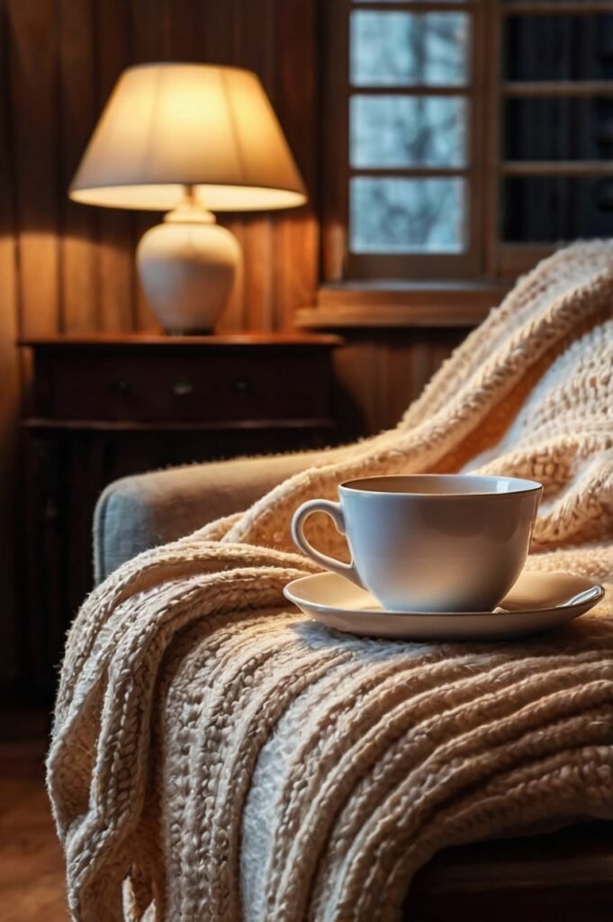 Cozy reading nook for Saturday inspirational quotes and weekend relaxation